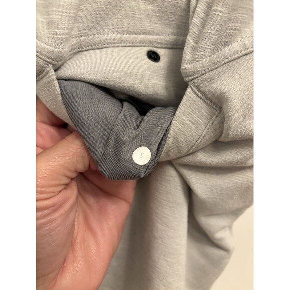 Lululemon City Sweat Short French Terry Jersey Heathered Ultra Light Grey Small - Picture 4 of 8